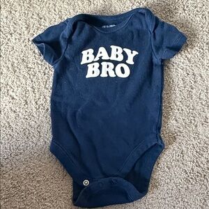 Old Navy Navy Blue 'Baby Bro' Bodysuit